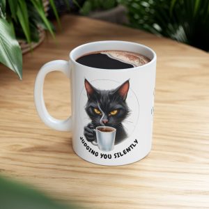 Ceramic Mug "judging you silently"